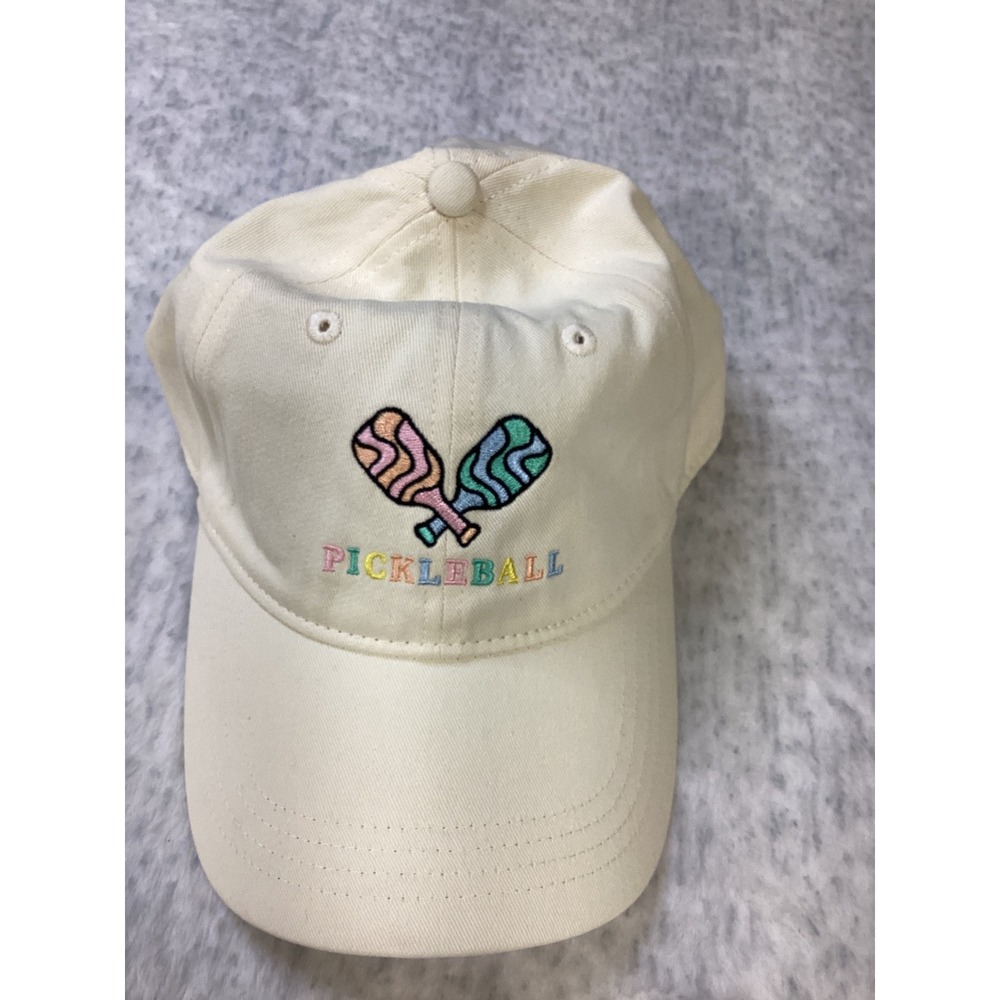 Frasier Sterling Sport Pickleball Embroidered Baseball‎ Cap Cream AAP07 NEW
